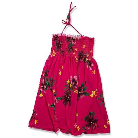 ⭐️GIRLS Halter Style Tropical Summer Dress Cover Up - Picture 2 of 5